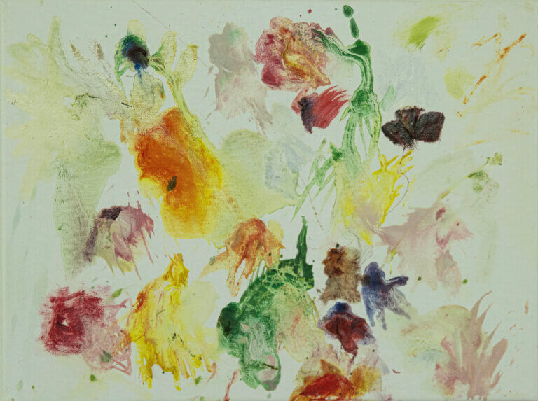 Rachel Budd - Dahlias, still life